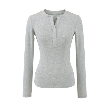 Long sleeved slim fit top T-shirt