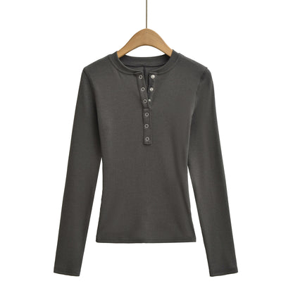 Long sleeved slim fit top T-shirt