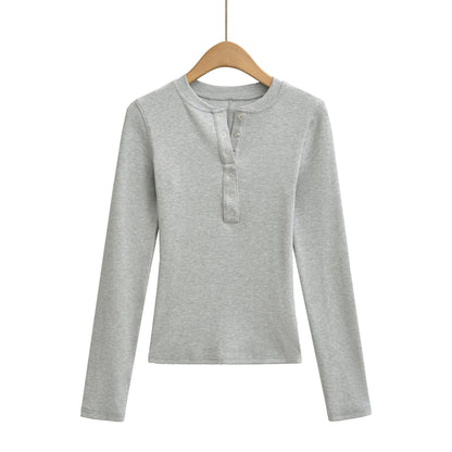 Long sleeved slim fit top T-shirt